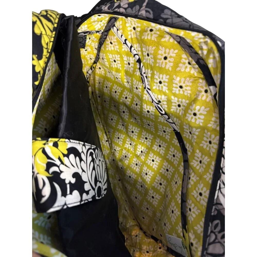 Vera‎ Bradley Large Quilted Shoulder Tote Laptop Bag